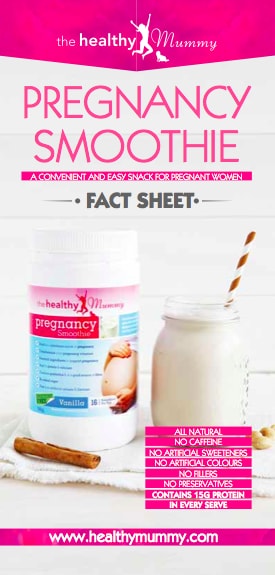 pregnancy smoothie fact sheet