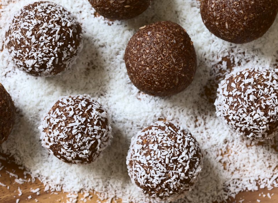 Raspberry Cheesecake Protein Bliss Balls