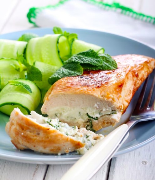 Mint & Feta Stuffed Chicken