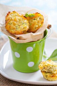 Healthy cheese and zucchini bites - only 39 calories