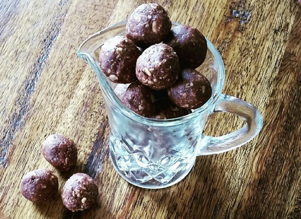 Chocolate Peanut Lactation Bliss Balls