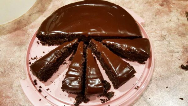 Healthy Chocolate Pumpkin Mud Cake With Chocolate Ganache