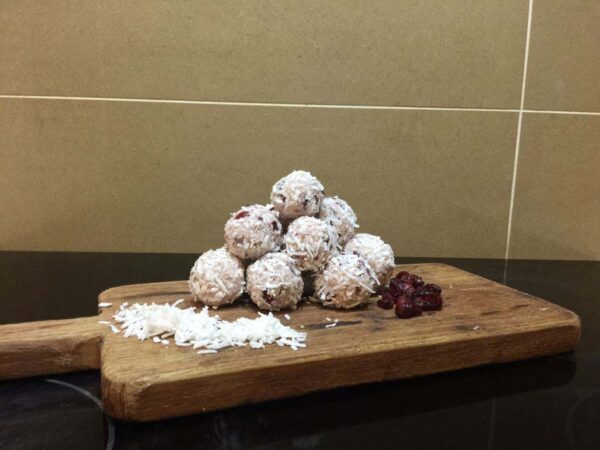 Healthy Snack Ideas – Cranberry & Coconut Balls