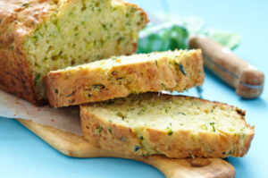 healthy olive and zucchini loaf