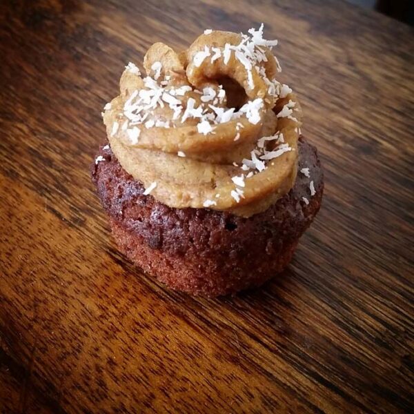 Gluten Free Chocolate Cupcakes With Rich Caramel Frosting