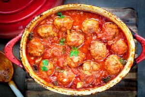 Healthy Lamb And Cheese Meatballs