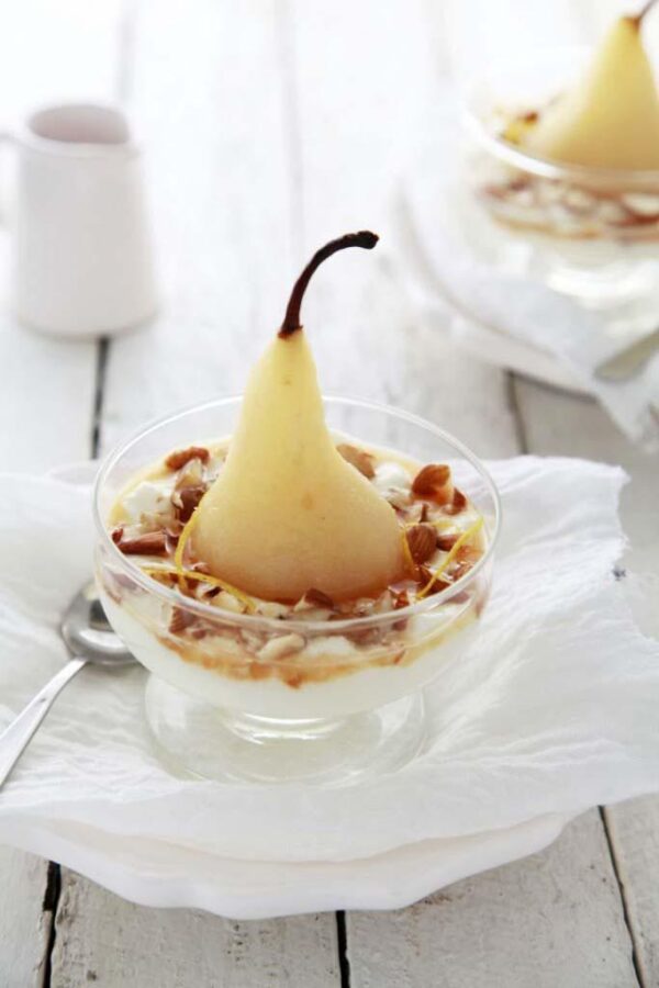 Sugar Free Vanilla Poached Pears