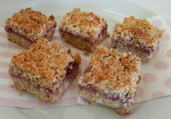 Raspberry Coconut Slice