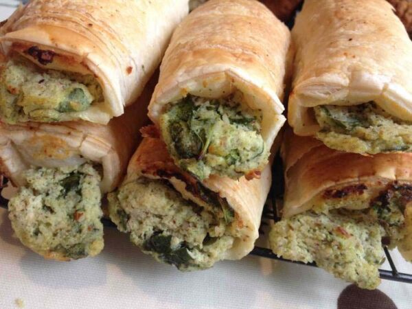 Pesto, Spinach and Ricotta Rolls