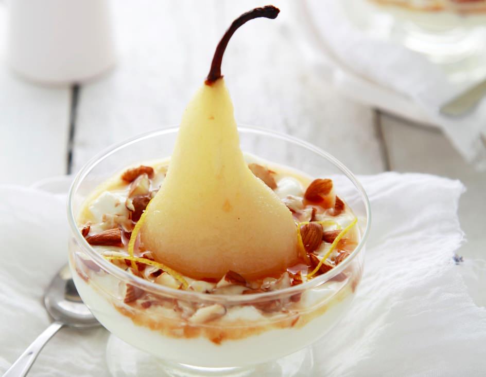 Sugar Free Vanilla Poached Pears