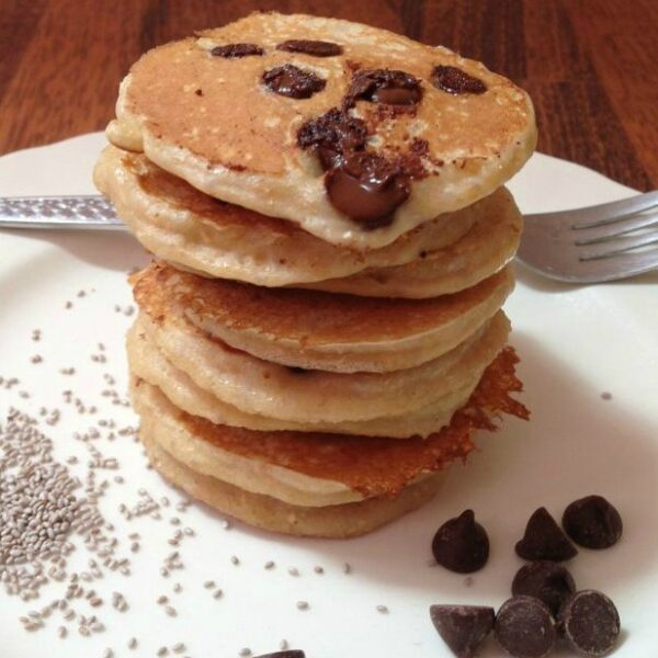  Chia Choc Chip Pancakes