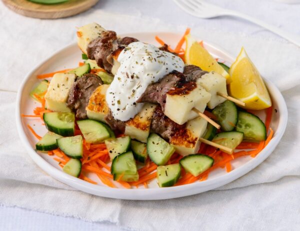 Lamb & Haloumi Skewers Lamb & Haloumi Skewers