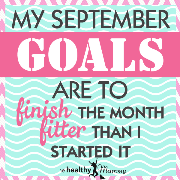 September weight loss goals