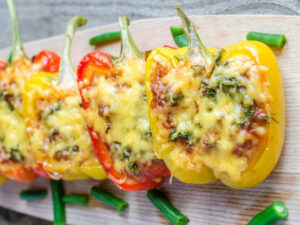 YUMMY spicy stuffed capsicum