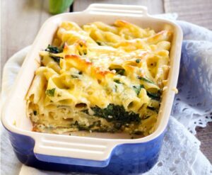 Spinach & ricotta pasta bake