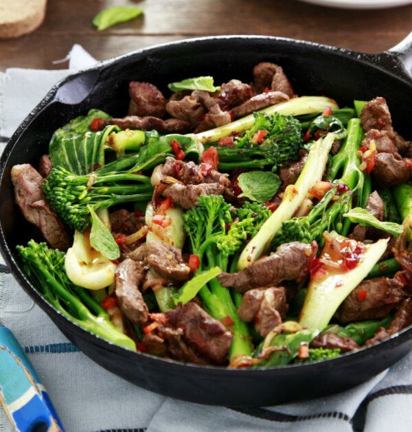 One Pot Teriyaki Lamb Stir Fry