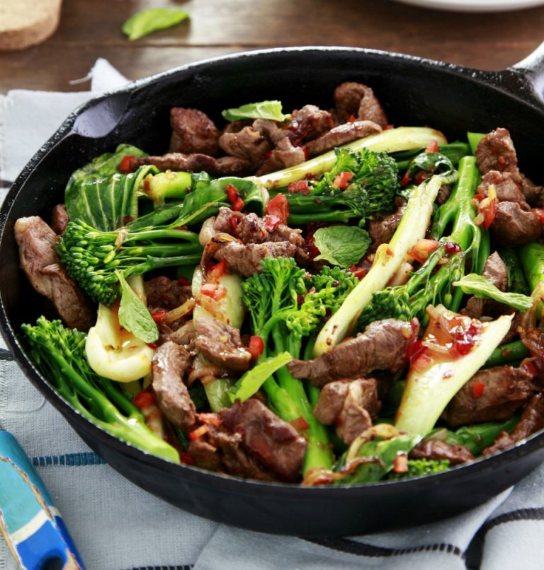 One Pot Teriyaki Lamb Stir Fry