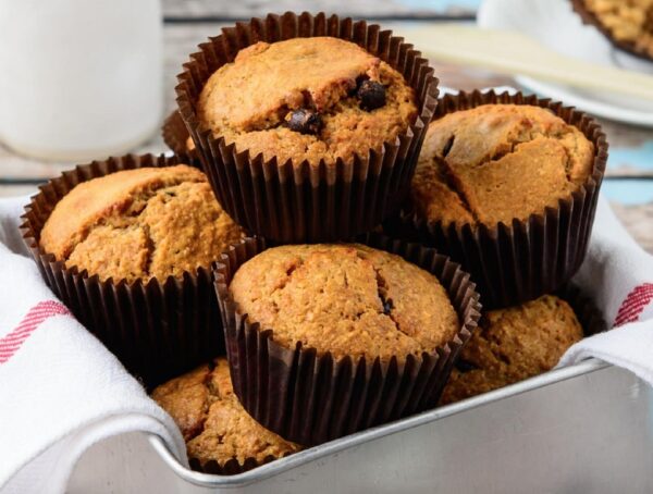 Chocolate chip muffins the HEALTHY way