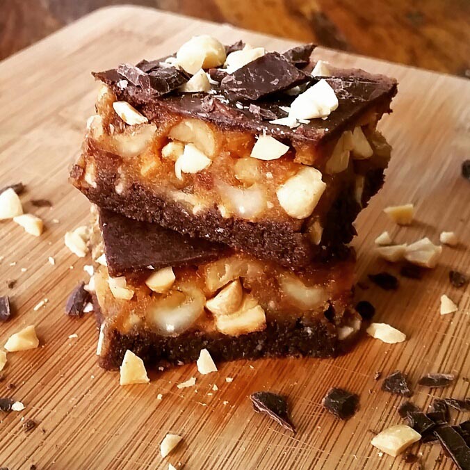 Healthy “Snickers” Slice Treat