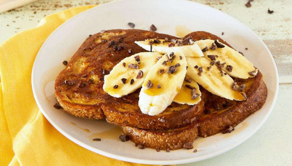 banana french toast breakfast for dinner