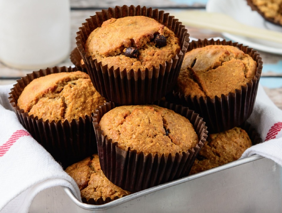 Wholemeal Choc Chip Muffins