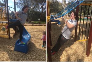 mummy playground workout to lose weight