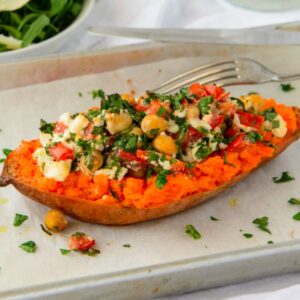 Baked Stuffed Sweet Potato