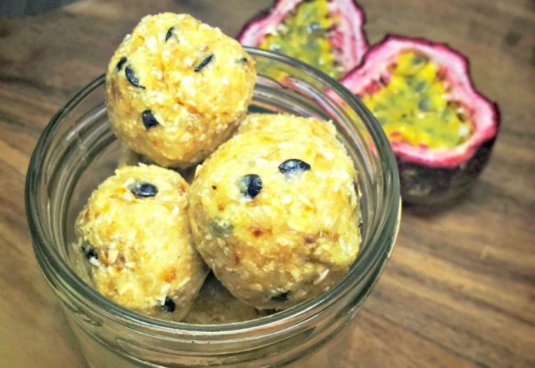 Fresh And Healthy Passionfruit Bliss Balls