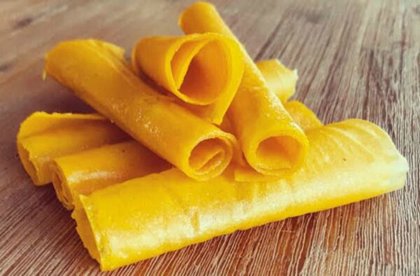 2 Ingredient Healthy Mango Roll Up