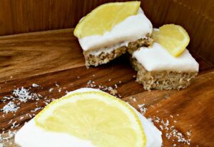 Healthy Lemon And Coconut Slice