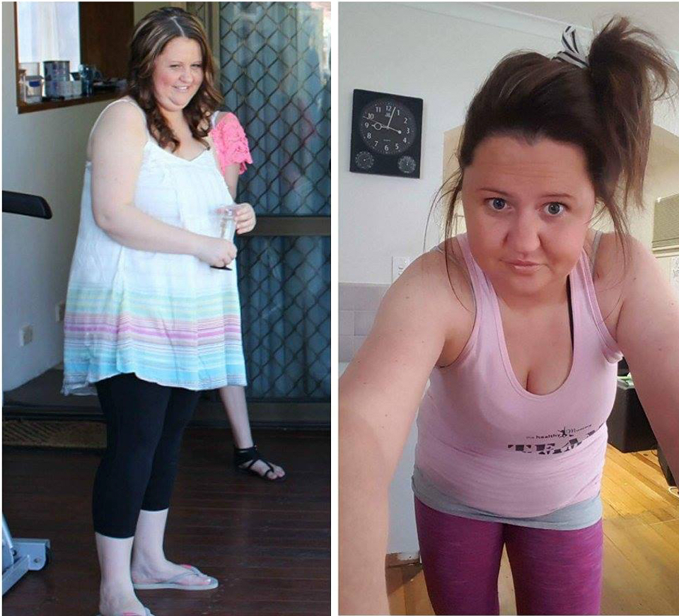 Naomi-loses-30kg-with-Healthy-Mummy-works-at-gym