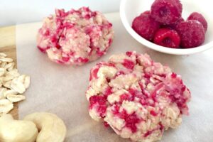 5 Minuate No Bake Raspberry Cookies