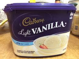 cadbury light vanilla ice-cream