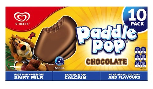 chocolate paddle pop ice-cream