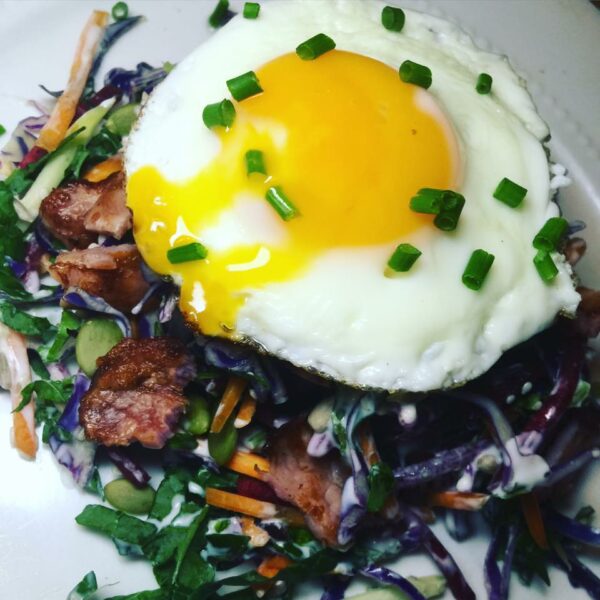 Bacon, Eggs and Kale Salad Bacon, Eggs and Kale Salad