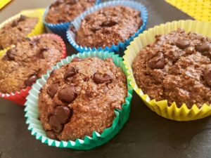 Kid-friendly delicious "Bounty" choc chip cupcakes