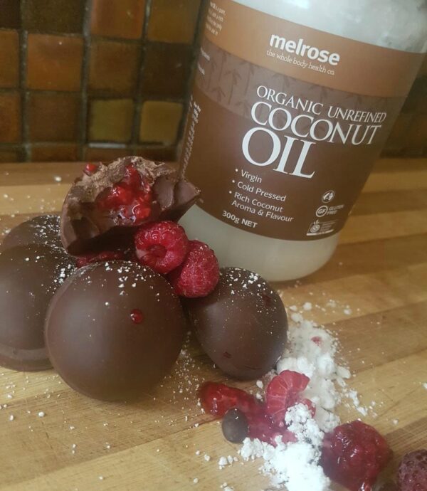 4 Ingredient Choc Raspberry Bites