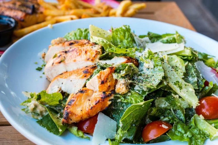 Better for you chicken caesar salad