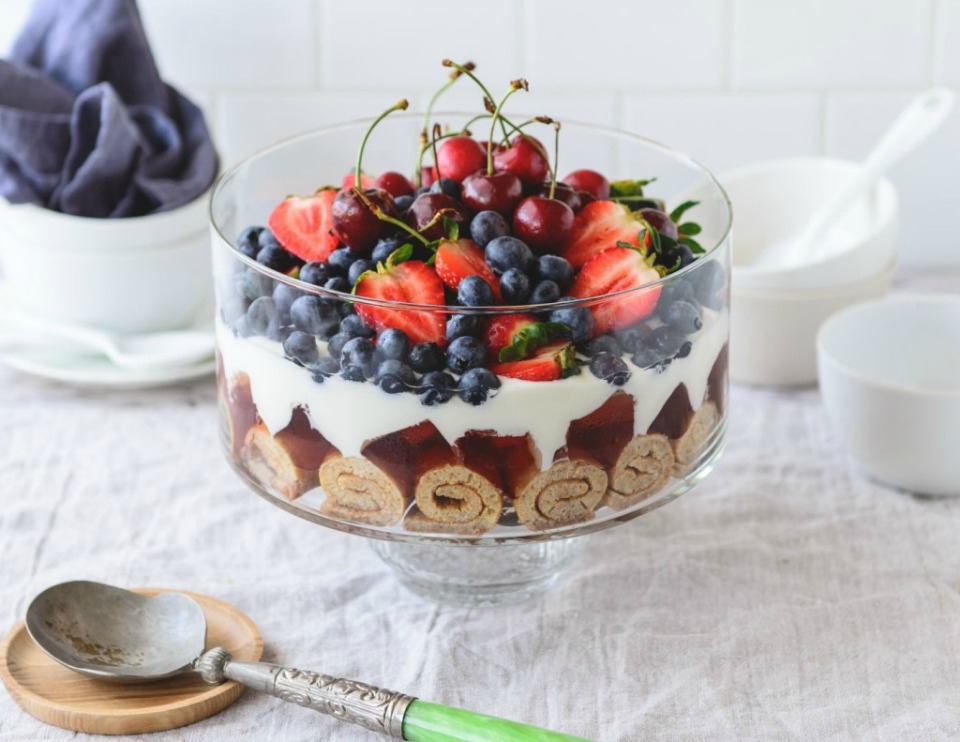 Healthy Fruit Trifle