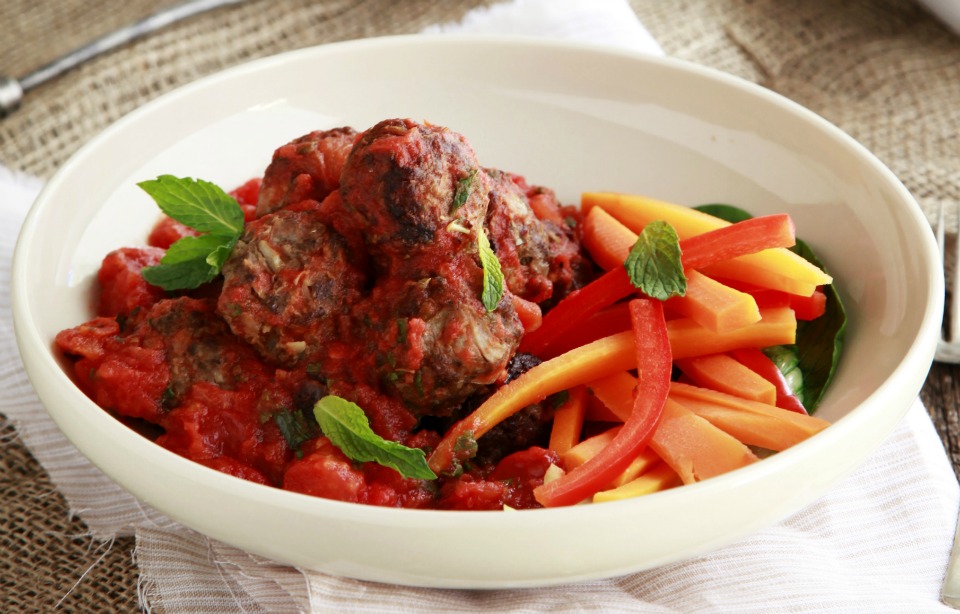 Healthy Lamb Feta Meatballs