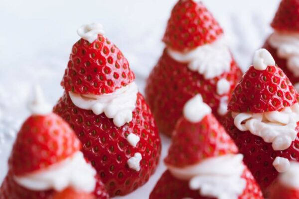 Healthy Strawberry Santas Healthy Strawberry Santas