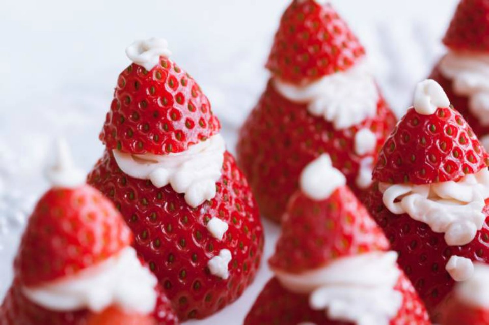 Strawberry Santas 