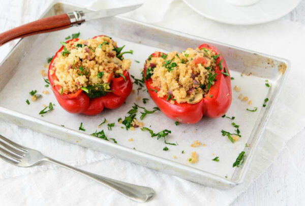 Vegetarian Stuffed Quinoa Capsicums