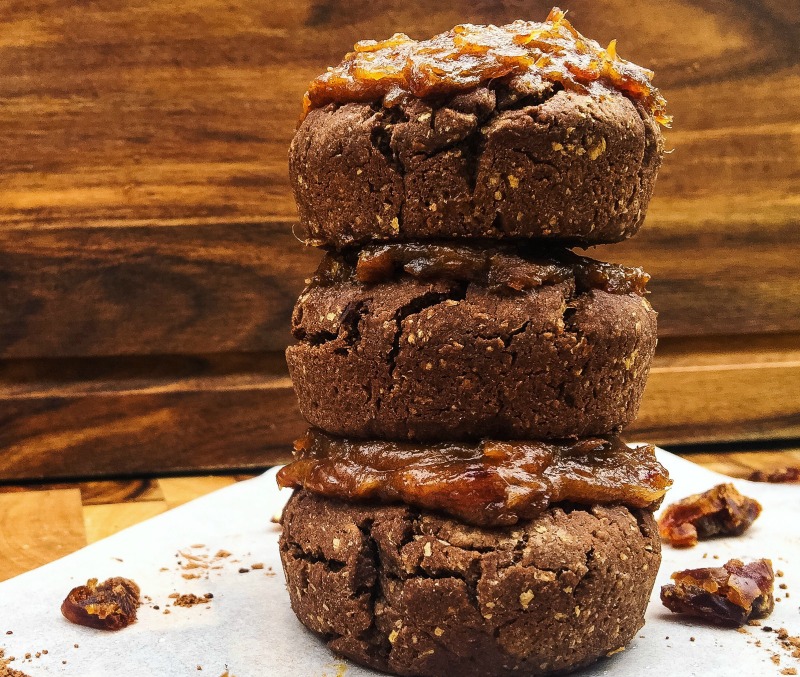 Choc Caramel Volcano Cookies