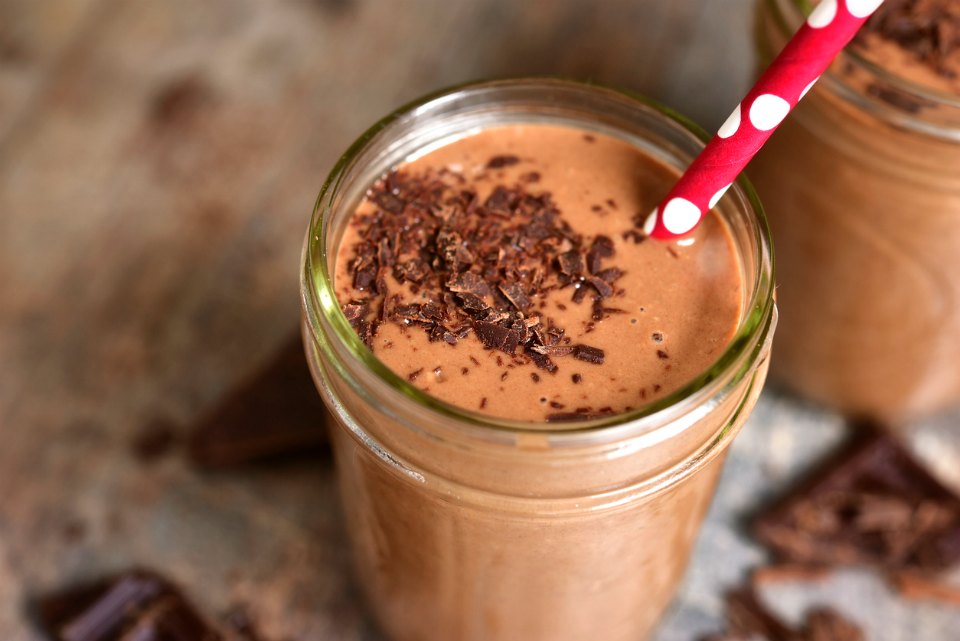 chocolate candy cane smoothie