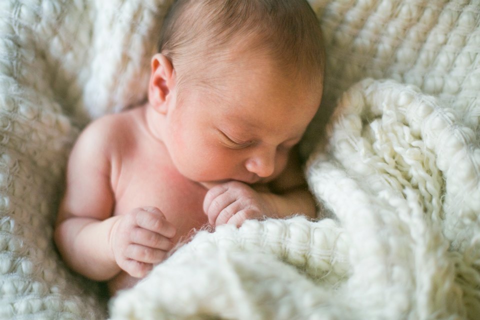 newborn baby in blanket