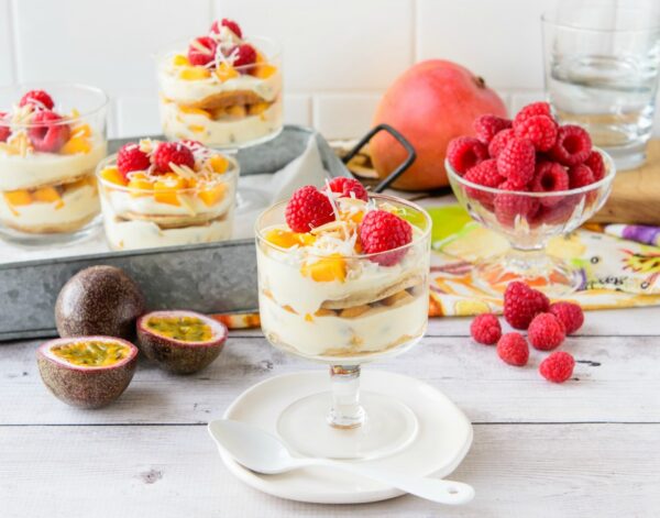 Easy Mango and Passionfruit Trifle