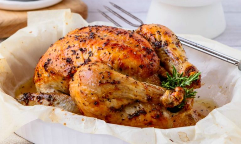 4 Ingredient Lemon Roast Chicken