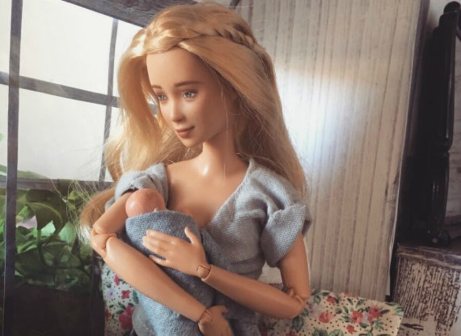 breastfeeding barbie doll