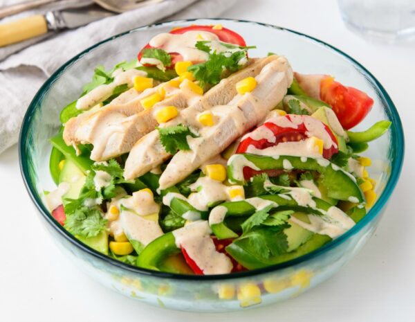 Fresh and tasty Southwest chicken salad